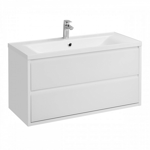 Тумба AQUATON Римини 100 (БЕЗ УМЫВАЛЬНИКА ПРЕМЬЕР М 1000) NEW 1A232801RN010