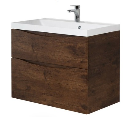 Тумба под раковину BelBagno Etna-H60 70 см, с 2 ящиками, Rovere Moro