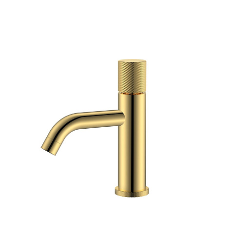 Смеситель Boheme STICK для умыв. низ. GOLD SPIRALE 121-GG.4