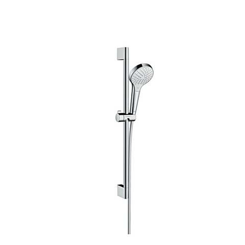 Hansgrohe HG Croma Seleсt S Душевой набор: штанга 650mm, ручной душ 110, 3jet (Rain, IntenseRain, Turbo Rain), шланг, цвет: белый/хром, 26562400