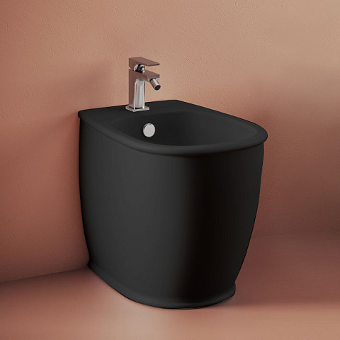 Artceram ATELIER Биде напольное 52,5х37,5хh42см, с 1 отв под смеситель, цвет: черный матовый, ATB002 17 00 *1