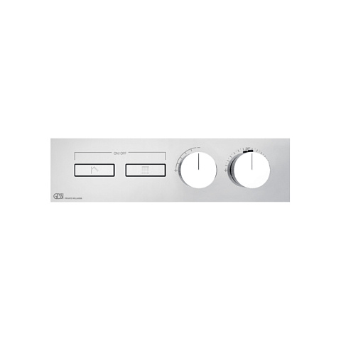 Gessi Hi-Fi Термостат для душа, с включением до 2 источников одновременно (внешняя часть), цвет: хром, 63012#031
