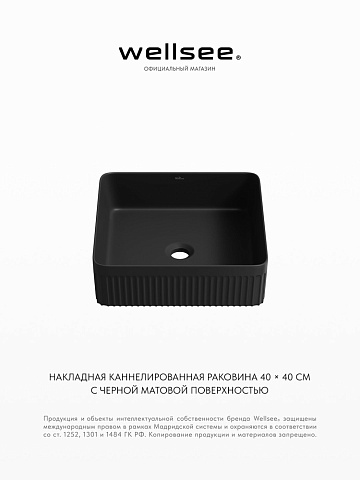 Накладная раковина для ванной Wellsee Festive Fox 2.0 319610000