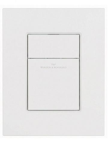 Кнопка смыва для инсталляции пневматическая WONZON & WOGHAND, Белый матовый WW-IB256-MW
