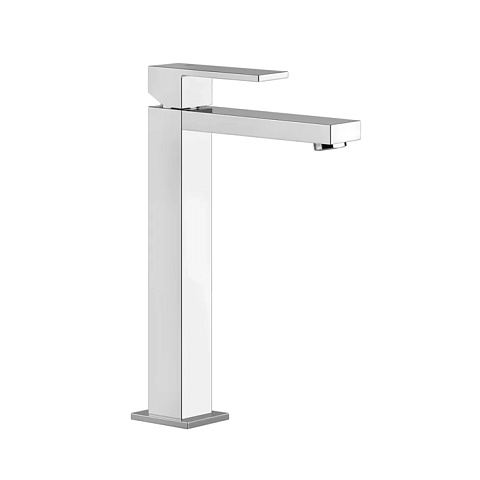 Gessi Rettangolo Смеситель для раковины с высоким изливом 128мм, цвет: хром, 11922#031