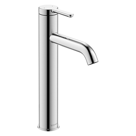Duravit C.1 Смеситель для раковины на 1 отв. высокий h=262 мм, излив 136мм, цвет: хром, C11030002010