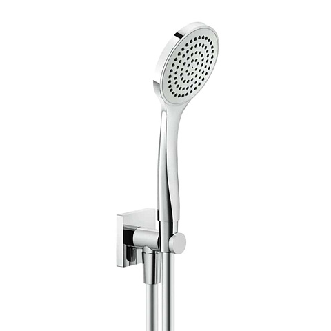 GESSI Rilievo Душевой комплект, состоящий из вывода воды на1/2", держателя, шланга 1,50 м и душевой лейки, цвет: хром, 59123#031