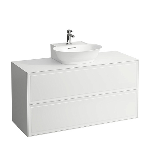Laufen New Classic База под раковину подвесная , 1180х450х600 мм, 2 ящика, цвет белый глянцевый (для раковины 816852), 4.0602.4.085.631.1