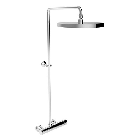 Stella Bamboo Душевой комплект 3283/301-300: смеситель, штанга+верхний душ 300мм, цвет: хром, BT 02415 CR00