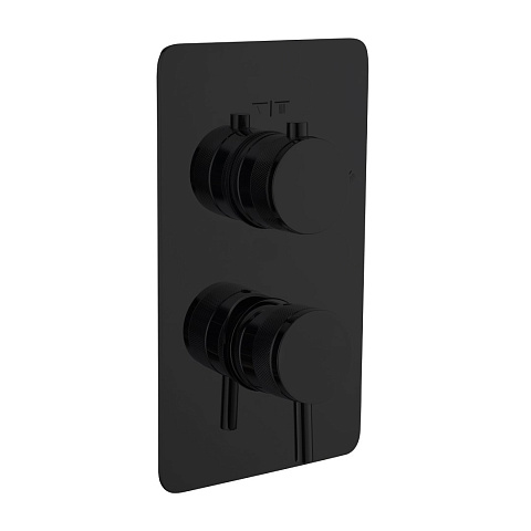 Смеситель встроенный однорычажный 2-х проходной Boheme BLACK 135-2-B