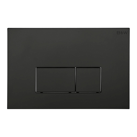 Клавиша смыва Black&White WPI-09542 серия V, цвет: чёрный матовый (244х162х11)