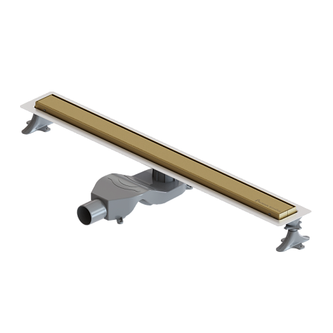 Душевой лоток Boheme Premium Linear 80см, нерж.сталь МАТ ЗОЛОТО 982-80-MG