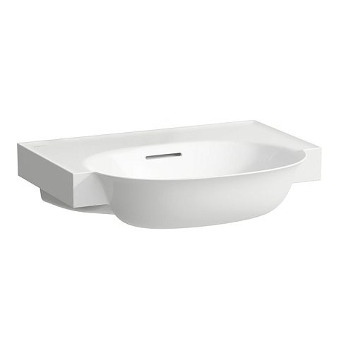Laufen New Classic Раковина накладная овальная 600х480х75 мм, без отв под смеситель,с переливом, цвет белый, 8.1385.3.000.109.1