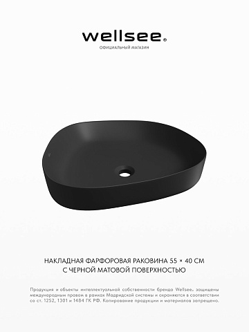 Накладная раковина для ванной Wellsee Belle Spa 3.0 335908000