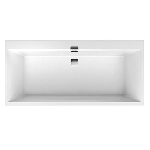 Villeroy & Boch Villeroy&Boch Squaro Edge 12 Ванна 1900*900*450 ножки, слив-перелив цвет хром и белый, ванна цвет: белый, UBQ190SQE2DV-01