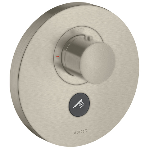 Axor AX ShowerSelect Встраиваемый термостат для душа, 1 потреб, с клапаном для ручн.душа(внешняя часть), цвет: шлифованный никель, 36726820