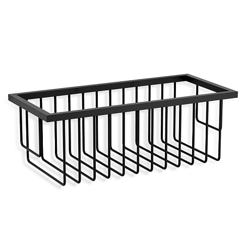Decor Walther WA WND1 Корзина универсальная 26x12x9.5см для душа, подвесная, цвет: черный матовый, 0703260