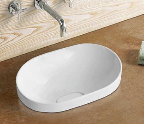 Раковина встраиваемая CeramaLux 5006B 590×400 мм, белый