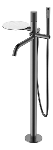 Смеситель Boheme STICK напольный Gun Metal c ручкой TOUCH 129-GM.2