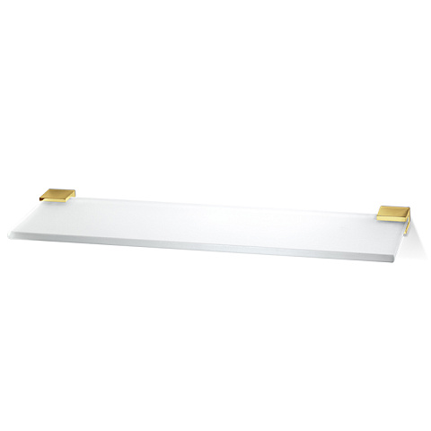 Decor Walther Corner GLA60 Полочка стеклянная 60x12см, цвет: золото, 0561020
