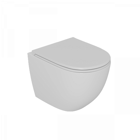 Унитаз подвесной D&K Matrix DT1396516 безободковый, белый