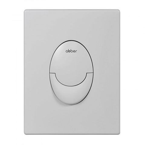 Кнопка смыва ABBER AC0125MW пневматическая, белая матовая