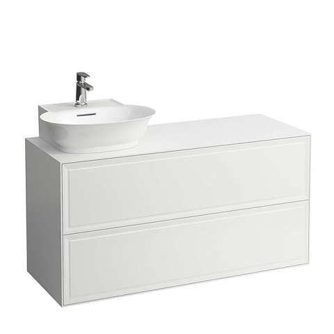 Laufen New Classic База под раковину подвесная, раковина слева , 1180х450х600 мм, 2 ящика, цвет белый глянцевый (для раковины 816852), 4.0608.7.085.631.1