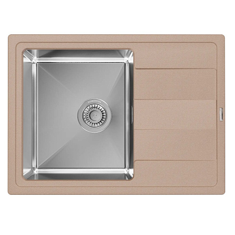 Кухонная мойка Florentina Комби 650 FS 21.390.B0650.107, песочный