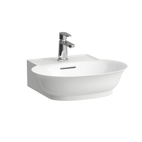 Laufen New Classic Раковина подвесная овальная 500х450х135 мм, с 1 отв под смеситель,с переливом, цвет белый, 8.1585.2.000.104.1
