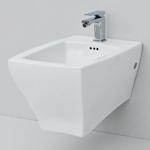 Artceram JAZZ Биде подвесное 54x36см c креплением, с 1 отв под смеситель .цвет белый матовый, JZB001 05 00 bi matt*1