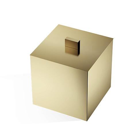 Decor Walther Cube DW 3560 Баночка универсальная 13x13x14.5см, с крышкой, цвет: золото матовое, 0846582