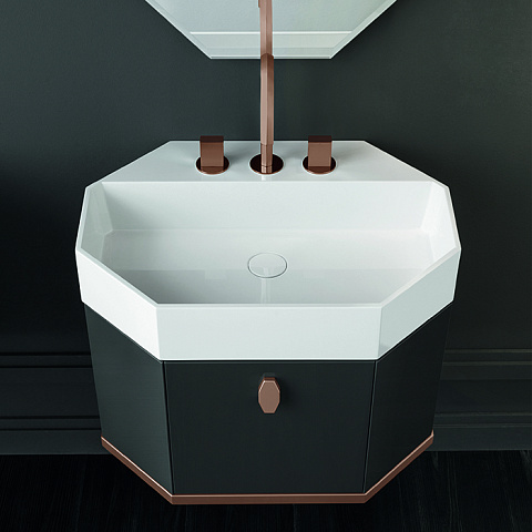 VITAGE milldue edition Cristal Зеркало 490хh1100х30 мм. подвесное, 8ми угольное, полотно: 4 мм, 7500