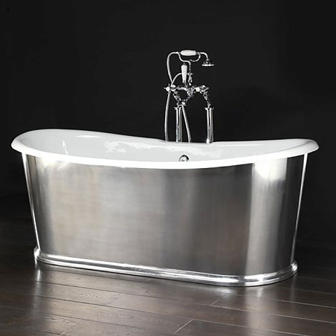 Devon&Devon Devon REGAL Ванна чугунная 1820х810х705 cм, свободностоящая, отделанная с внешней стороны алюминиевыми листами, DEREGAL