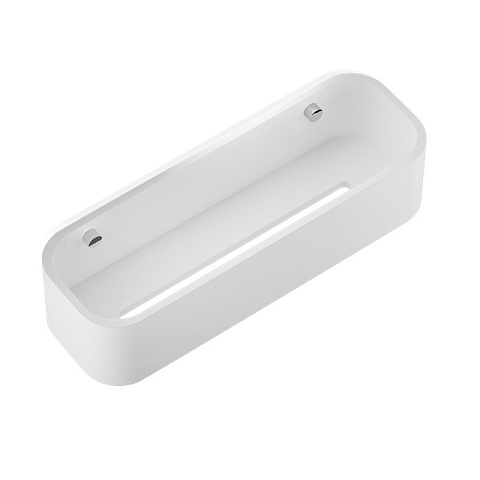 Decor Walther Stone DCT30 Душевая полочка 30x10см, подвесная, цвет: белый / хром, 0973854