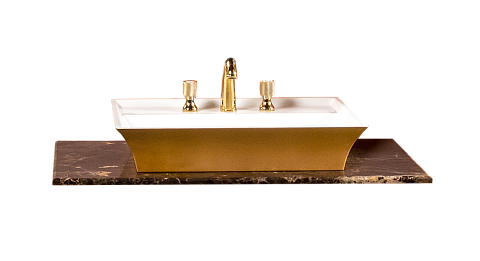Столешница мрамор 101см Armadi Art Emperador Dark см под LV-6 чашу 857-101-ED LV6