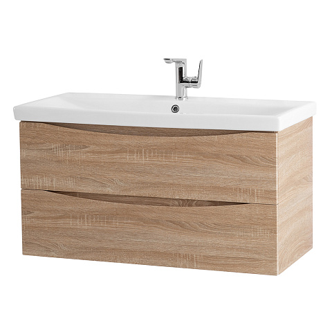 Тумба под раковину BelBagno Marino MARINO-CER-800-2C-SO-WO-P 80 см, Rovere Bianco