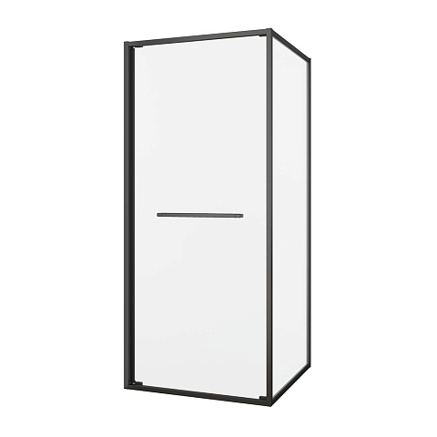 Душевое ограждение Black&White S1120-9090GM Brushed оружейная сталь (900х900х1950)