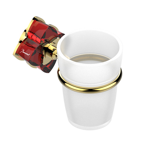 THG PETALE DE CRISTAL ROUGE Стакан стеклянный, подвесной, цвет полированное золото, U6C-F01-536