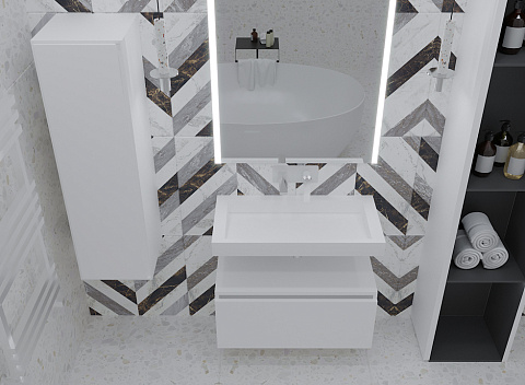 Ящик под столешницу 100см Boheme WHITE глянец VALLESSI UNO-S 897-100-W