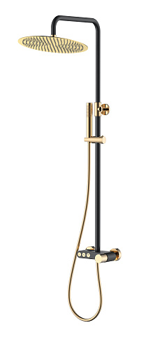 Стойка для душа Boheme STICK BLACK DIAMOND Gold 128-BG