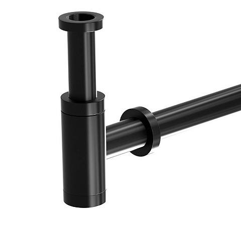 Сифон для раковины (чёрный матовый) SantiLine SL-115