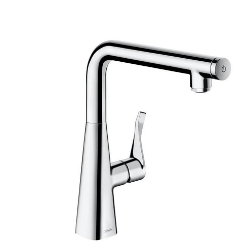 Hansgrohe HG Metris Select Смеситель для кухни на 1 отв, поворотный излив, цвет хром, 14847000