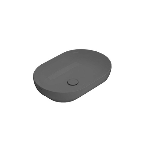 GLOBO T-Edge Раковина-чаша на столешницу 60х41Х14 см, без отв под смеситель, цвет Smoke, B6O61.SK*0