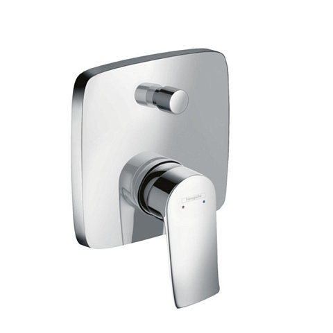 Hansgrohe HG Metris Смеситель для ванны, встраиваемый, переключатель вакумный, внешняя часть, цвет: хром, 31451000