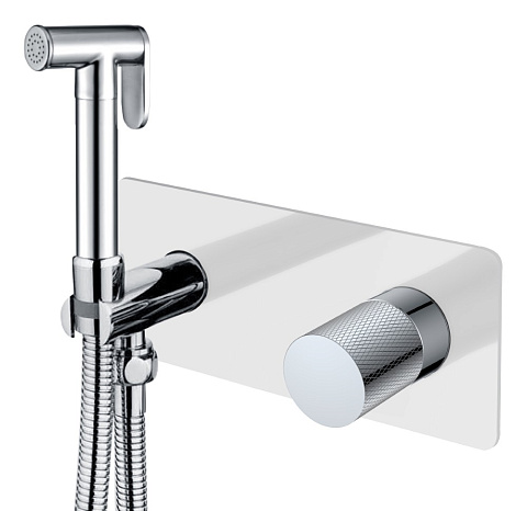 Смеситель гигиенический Boheme STICK WHITE TOUCH CHROME 127-WCR.2