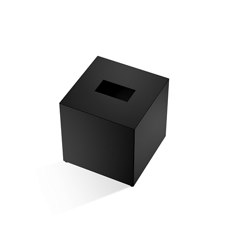 Decor Walther Cube KB 83 Диспенсер для салфеток 13.3x13.3x13.5см, цвет: черный матовый, 0845660