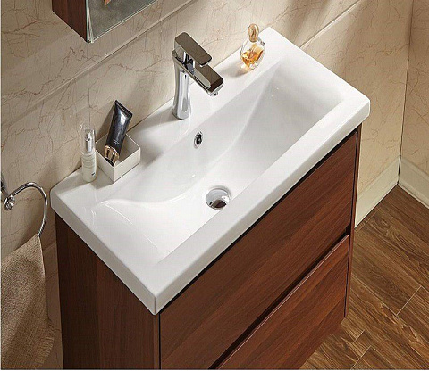 Раковина встраиваемая CeramaLux 9393-70 715×395 мм, белый