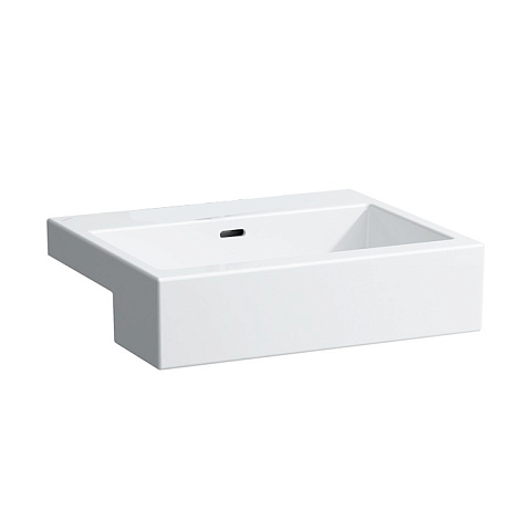 Laufen Living City Раковина 550x460х140мм, полувстр. без отв. под смеситель, полувстраив., цвет: белый, 8.1343.2.000.109.1
