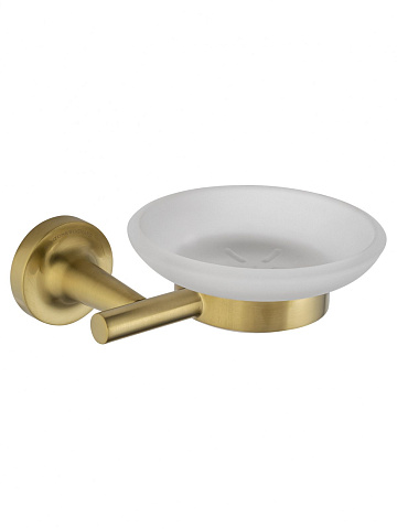 Мыльница с держателем WONZON & WOGHAND SIMPLE, Брашированное золото WW-6522-BG