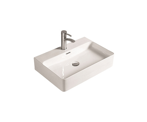 Раковина керамическая (накладная/подвесная) SantiLine SL-1003